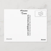 Carte Postale Salutations de Houston (Dos)