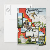 Carte Postale Salutations De Idaho (Devant / Derrière)