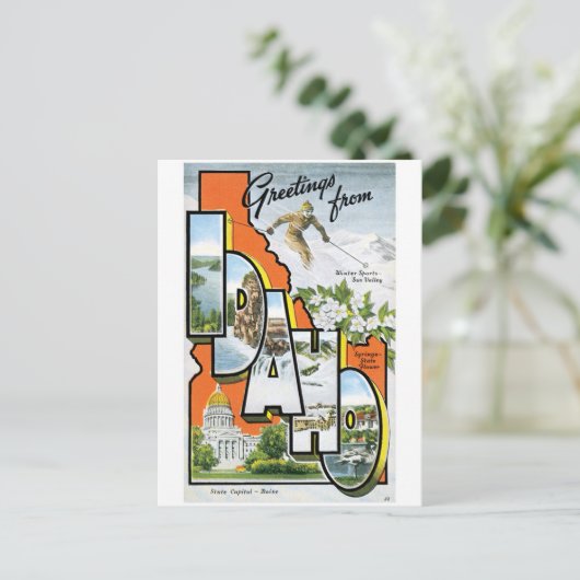 Carte Postale Salutations De Idaho (Debout devant)