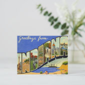 Carte Postale Salutations De Indiana (Debout devant)