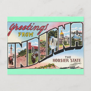 Carte Postale Salutations De Indiana !
