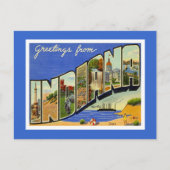 Carte Postale Salutations De Indiana (Devant)
