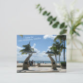 Carte Postale Salutations de Isla Mujeres, Mexique (Debout devant)