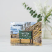 Carte Postale Salutations de Jackson, Wyoming (Debout devant)