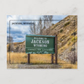 Carte Postale Salutations de Jackson, Wyoming (Devant)