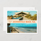 Carte Postale Salutations de Jacksonville Beach, Floride Travel (Devant / Derrière)