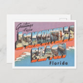 Carte Postale Salutations de Jacksonville Beach, Floride Travel (Devant / Derrière)