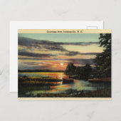 Carte Postale Salutations De Jacksonville, Caroline Du Nord (Devant / Derrière)