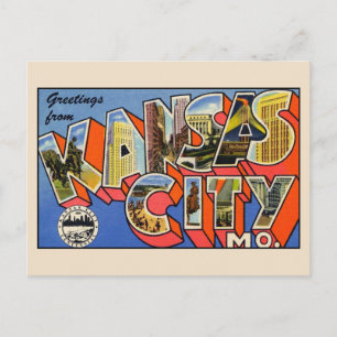 Carte Postale Salutations de Kansas City Missouri Postcard
