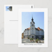 Carte Postale Salutations de Kaposvar, Hongrie (Devant / Derrière)