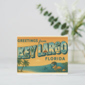 Carte Postale Salutations de Key Largo Floride (Debout devant)
