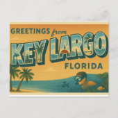 Carte Postale Salutations de Key Largo Floride (Devant)