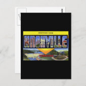 Carte Postale Salutations de Knoxville Tennessee (Devant / Derrière)
