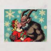 Carte Postale Salutations de Krampus (Devant)
