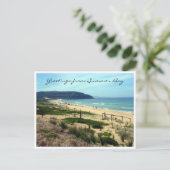 Carte Postale salutations de la baie d'été (Debout devant)