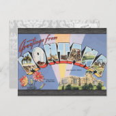 Carte Postale Salutations De La Capitale De L'État Du Montana À  (Devant / Derrière)