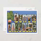 Carte Postale Salutations De La Caroline Du Nord (Devant / Derrière)