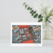 Carte Postale Salutations de la Côte du Golfe (Debout devant)