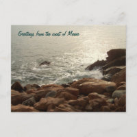 Salutations de la côte du Maine