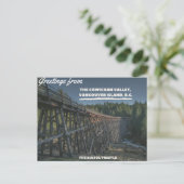 Carte Postale Salutations De La Cowichan Valley Kinsol Trestle (Debout devant)