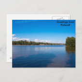 Carte Postale Salutations de la Finlande (Devant / Derrière)