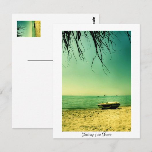 Carte Postale Salutations de la Grèce (Devant / Derrière)