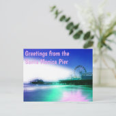 Carte Postale Salutations de la Père Noël Monica Pier (Debout devant)