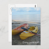 Carte Postale Salutations de la plage ! (Devant / Derrière)