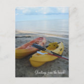 Carte Postale Salutations de la plage ! (Devant)