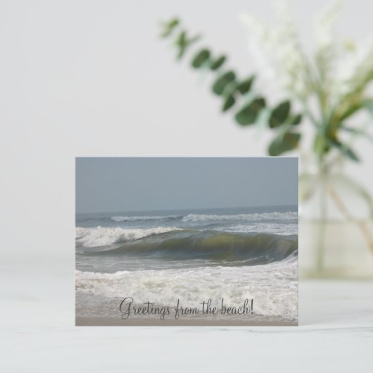 Carte Postale Salutations de la plage ! (Debout devant)