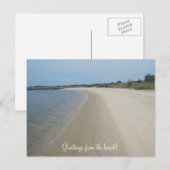 Carte Postale Salutations de la plage ! (Devant / Derrière)