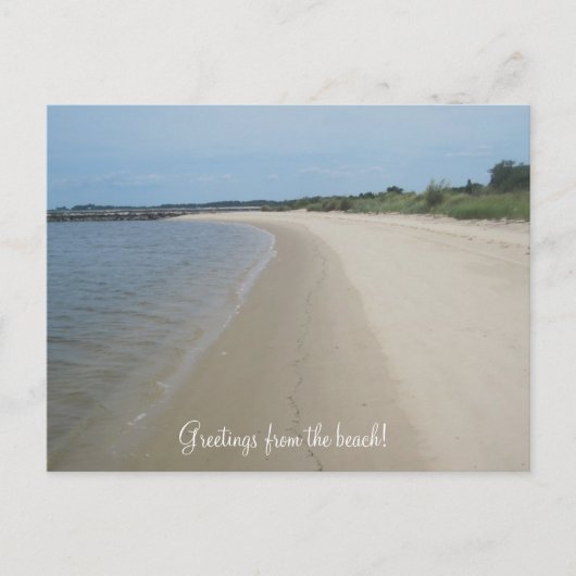 Carte Postale Salutations de la plage ! (Devant)