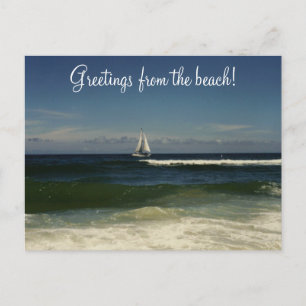 Carte Postale Salutations de la plage !