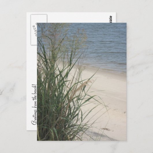 Carte Postale Salutations de la plage ! (Devant / Derrière)