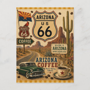 Carte Postale Salutations de la route du café du Grand Canyon