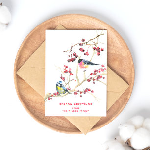 Carte Postale Salutations de la saison - Noël de la verdure w Bi