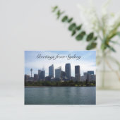 Carte Postale salutations de la skyline de sydney (Debout devant)