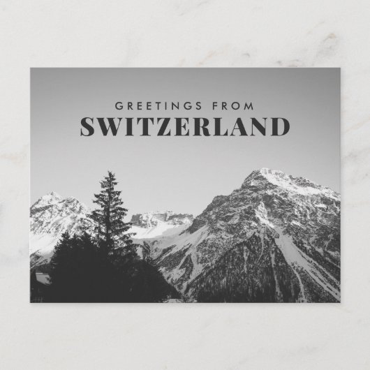 Carte Postale Salutations de la Suisse (Devant)