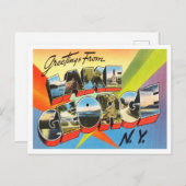 Carte Postale Salutations de Lake George, New York Travel (Devant / Derrière)