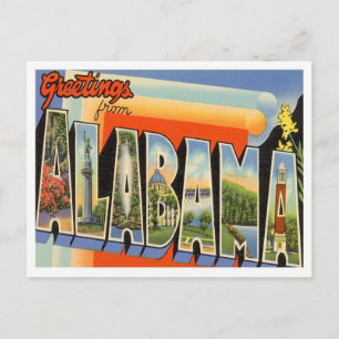 Carte Postale Salutations De L'Alabama