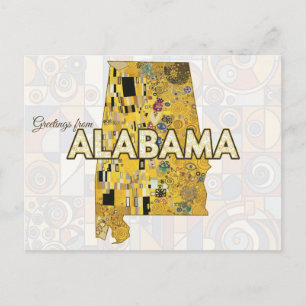 Carte Postale Salutations de l'Alabama