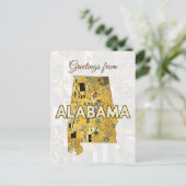 Carte Postale Salutations de l'Alabama Vertical (Debout devant)