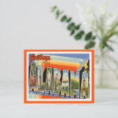 Carte Postale Salutations de l'Alabama Vintage (Debout devant)