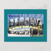 Carte Postale Salutations de l'Alaska (Devant)