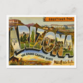 Carte Postale Salutations De L'Arizona (Devant)