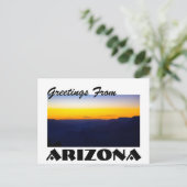 Carte Postale Salutations de l'Arizona Grand Canyon Sunset (Debout devant)