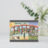Carte Postale Salutations De L'Arizona, Vintage (Debout devant)