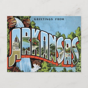 Carte Postale Salutations De L'Arkansas
