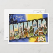 Carte Postale Salutations De L'Arkansas (Devant / Derrière)