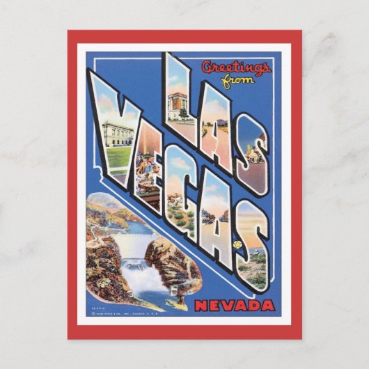 Carte Postale Salutations De Las Vegas (Devant)